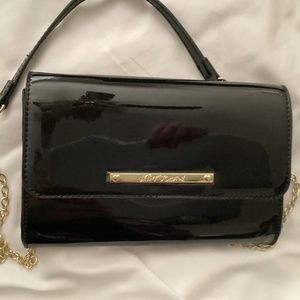 Betsey Johnson Black Patent Leather crossbody